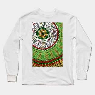 Merry Christmas Mandala Long Sleeve T-Shirt